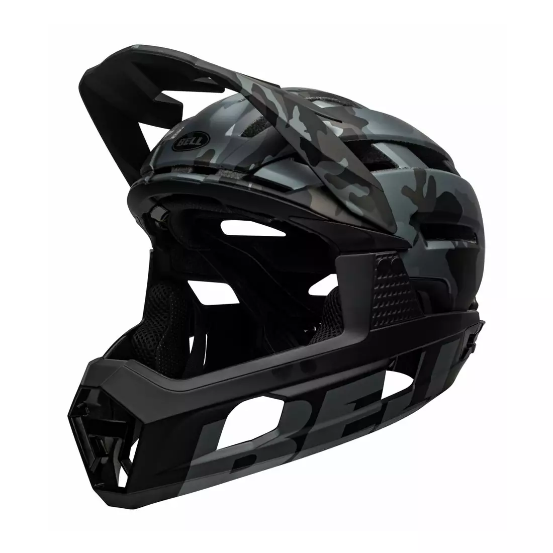 BELL SUPER AIR R MIPS SPHERICAL cască integrală pentru bicicletă, matte gloss black camo