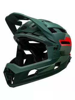 BELL SUPER AIR R MIPS SPHERICAL cască integrală pentru bicicletă, matte gloss green infrared