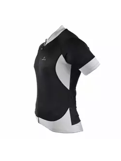 DEKO BURAQ tricou de bărbați pentru ciclism, mânecă scurtă alb-negru