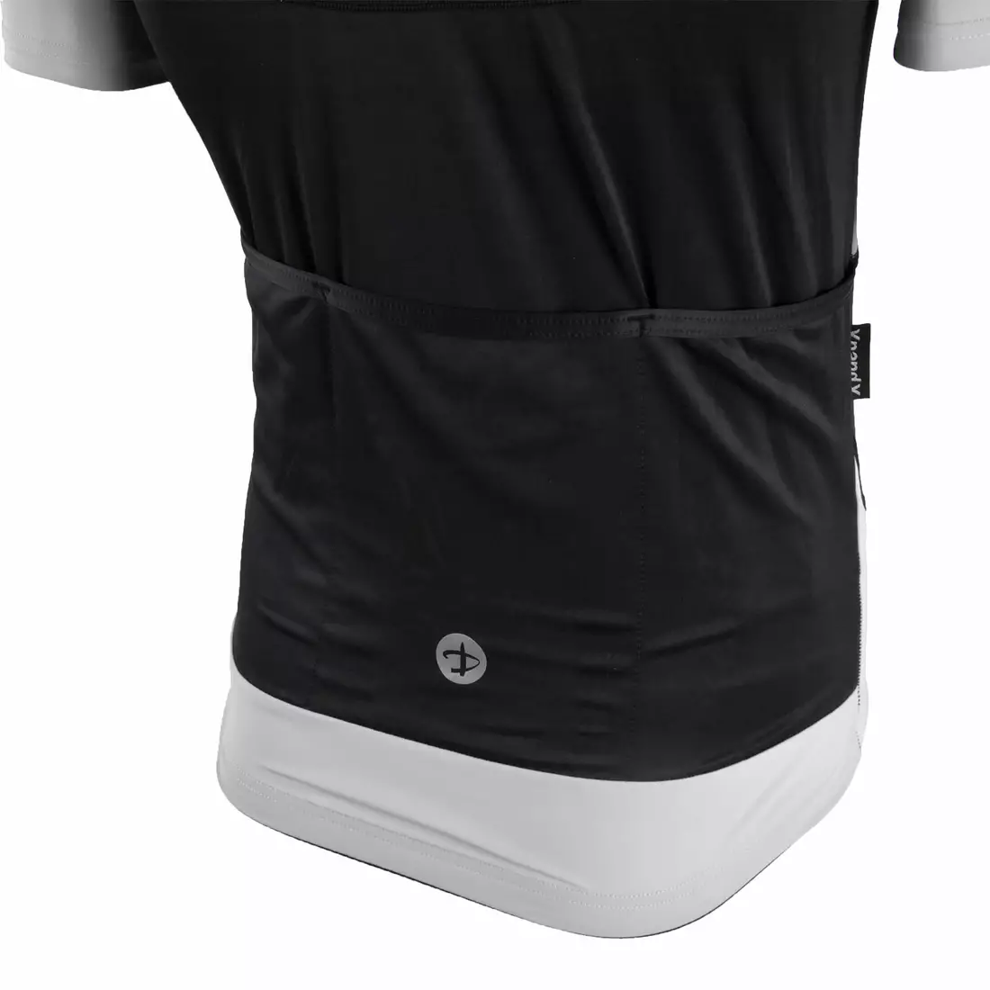 DEKO BURAQ tricou de bărbați pentru ciclism, mânecă scurtă alb-negru