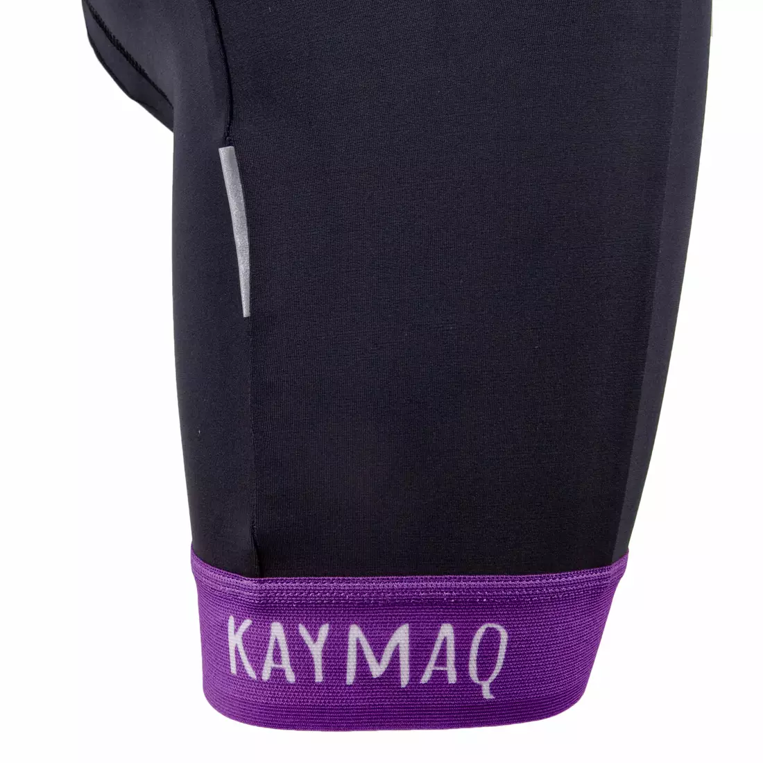 KAYMAQ Pantaloni scurți de ciclism pentru femei fără bretele, Alta 01.191 negru-violet