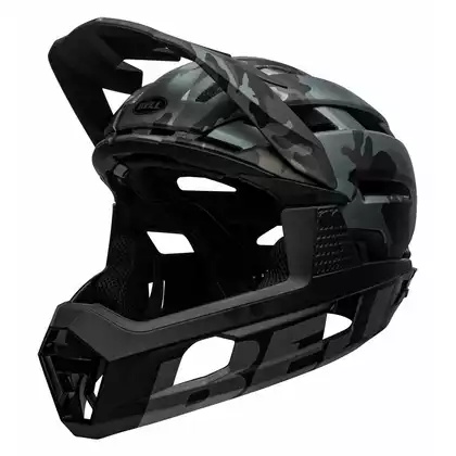 BELL cască de bicicletă full face super air r mips spherical matte gloss black camo BEL-7113676
