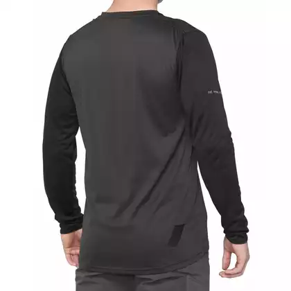 100% tricou bărbătesc cu mânecă lungă ridecamp black charcoal STO-41402-181-10