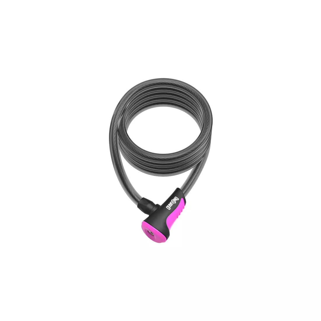 ONGUARD închizător pentru bicicletă neon linka 12mm 180cm + 2 x tastele cu un cod pink ONG-8162PN
