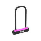 ONGUARD închizător pentru bicicletă neon u-lock 115mm 230mm + 2 x chei, roz ONG-8153PN