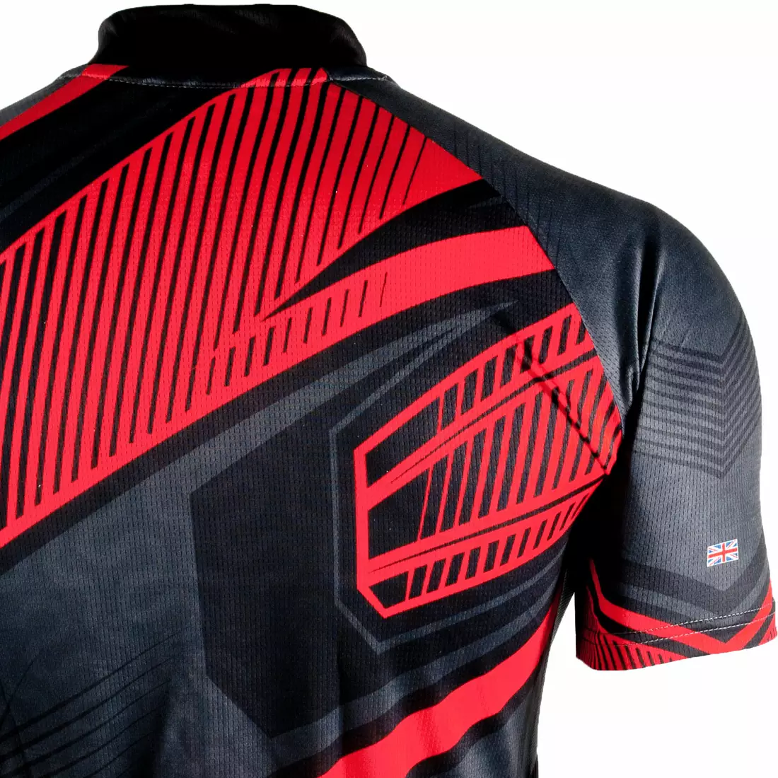 DEKO cămașă de bărbați cu mânecă scurtă pentru bicicletă, roșu MNK-001-09