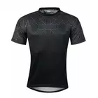 FORCE CITY tricou de ciclism masculin MTB negru și gri 9001535