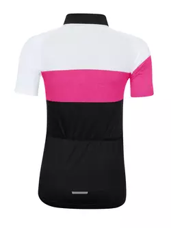 FORCE VIEW LADY tricou de ciclism feminin MTB, negru-alb-gri 9001326