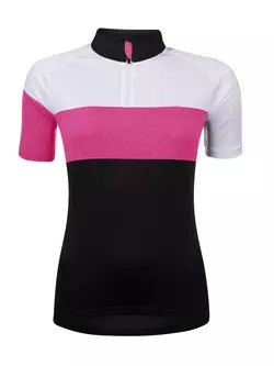 FORCE VIEW LADY tricou de ciclism feminin MTB, negru-alb-gri 9001326