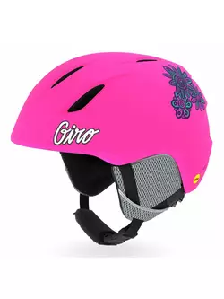 GIRO cască de schi / snowboard de iarnă pentru copii launch mips matte bright pink GR-7104876