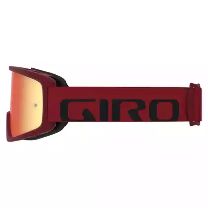 GIRO ochelari de bicicletă tazz mtb roșu negru (sticlă colorată AMBER S3 + sticlă transparentă S0) suport pentru cârlige de prindere  GR-7097841
