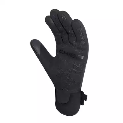 CHIBA CLASSIC mănuși de ciclism de iarnă, black/gold 3120320 