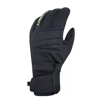 CHIBA CLASSIC mănuși de ciclism de iarnă, black/gold