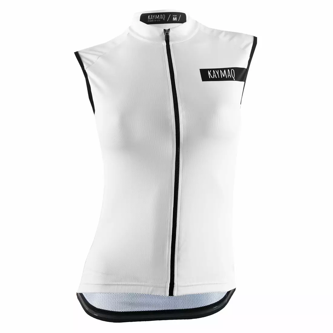 KAYMAQ SLEEVELESS Tricou de damă pentru ciclism fără mâneci 01.218, alb
