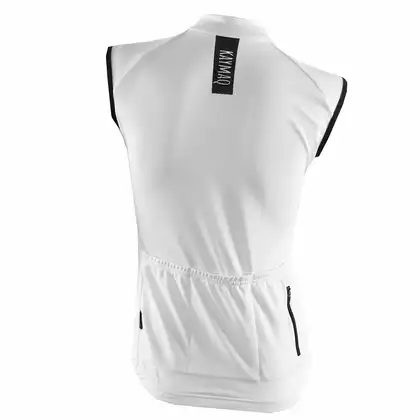 KAYMAQ SLEEVELESS Tricou de damă pentru ciclism fără mâneci 01.218, alb