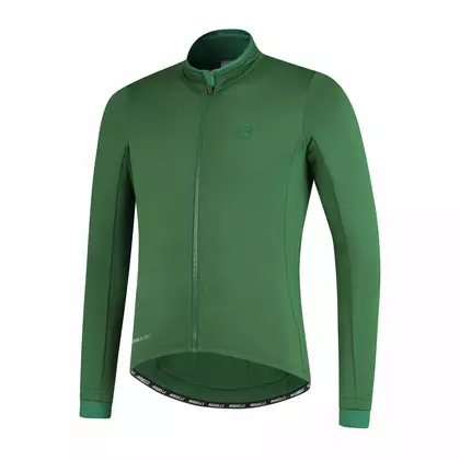 ROGELLI ESSENTIAL Hanorac pentru bărbați cu izolație de bicicletă, impregnat, verde