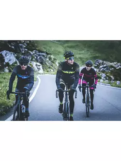 ROGELLI HERO jachetă pentru bărbați pentru bicicletă de tranziție softshell, negru și albastru