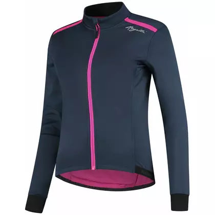 ROGELLI PESARA jachetă de ciclism de iarnă pentru femei, albastru marin și roz