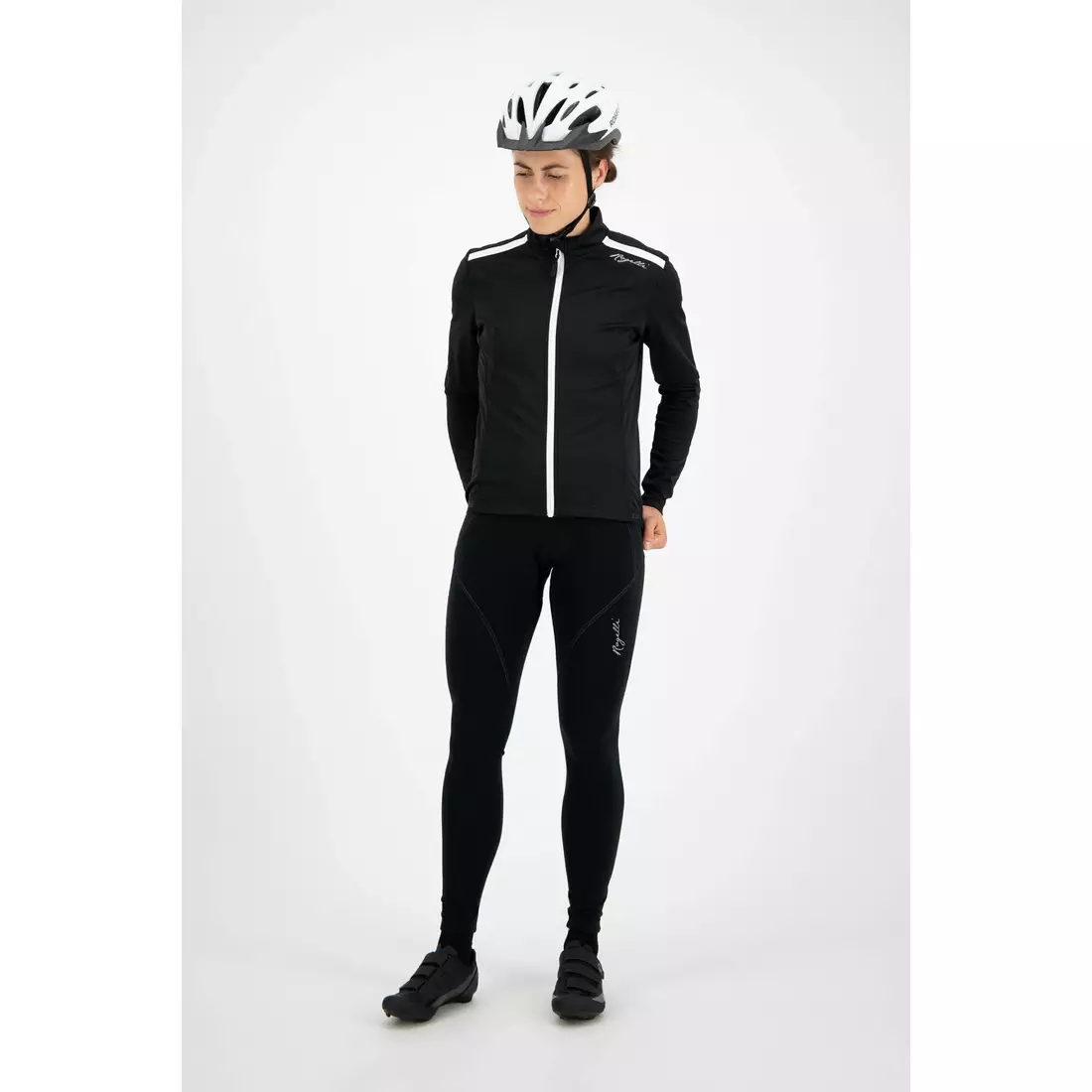 ROGELLI PESARA jachetă de ciclism de iarnă pentru femei, negru și alb