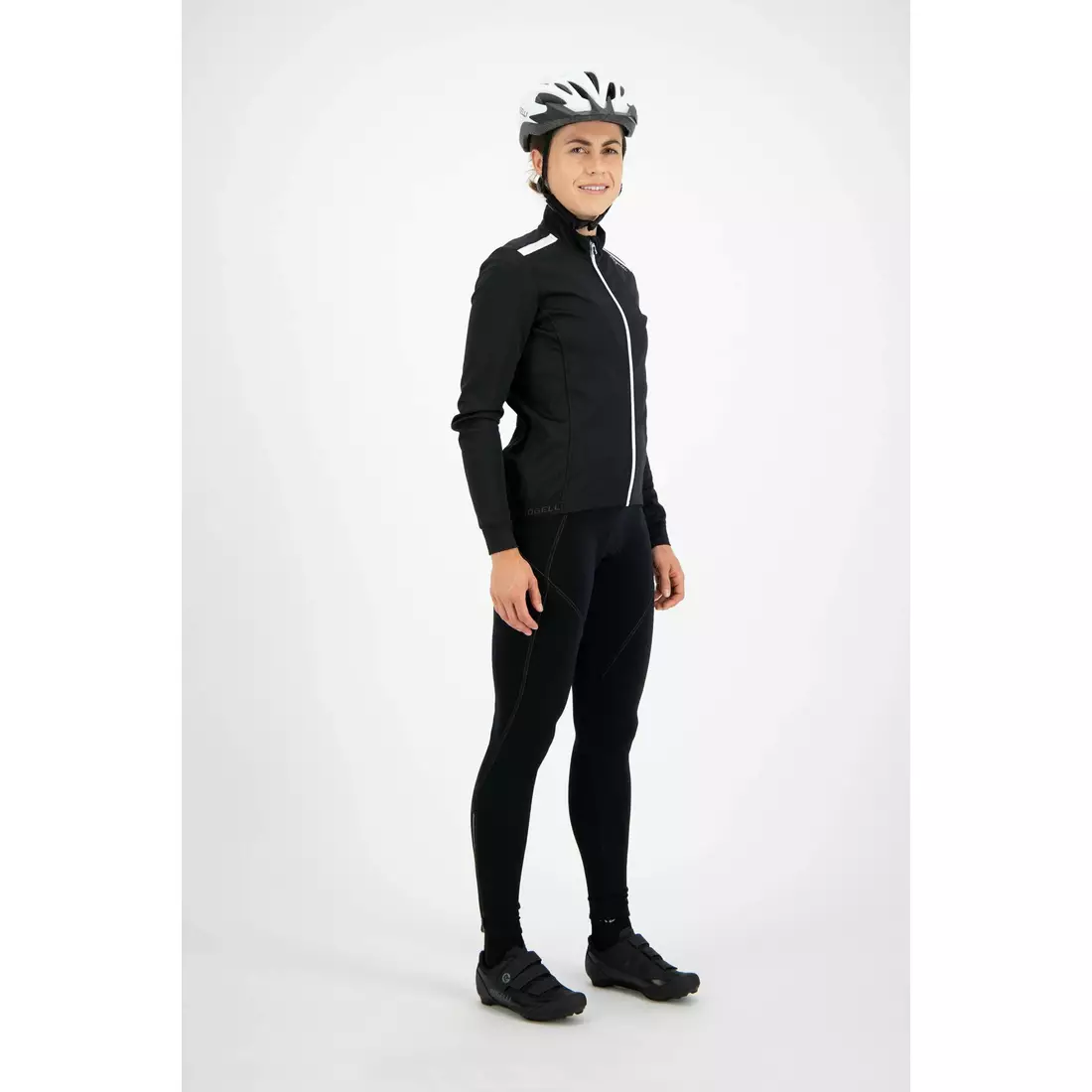 ROGELLI PESARA jachetă de ciclism de iarnă pentru femei, negru și alb