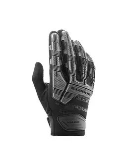 Rockbros mănuși de ciclism de tranziție cu gel, cu protector negru și gri S210BK