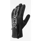 Rockbros mănuși de ciclism softshell de iarnă, negre S091-4BK