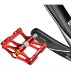 Rockbros pedale cu platformă din aluminiu roșu  JT410R