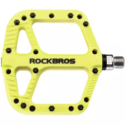 Rockbros pedale de platformă nailon fluor galben 2018-12AGN