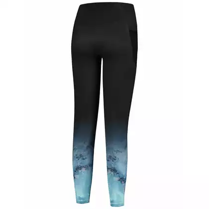 Rogelli MARBLE pantaloni de alergare non-încălziți pentru femei, negru-gri