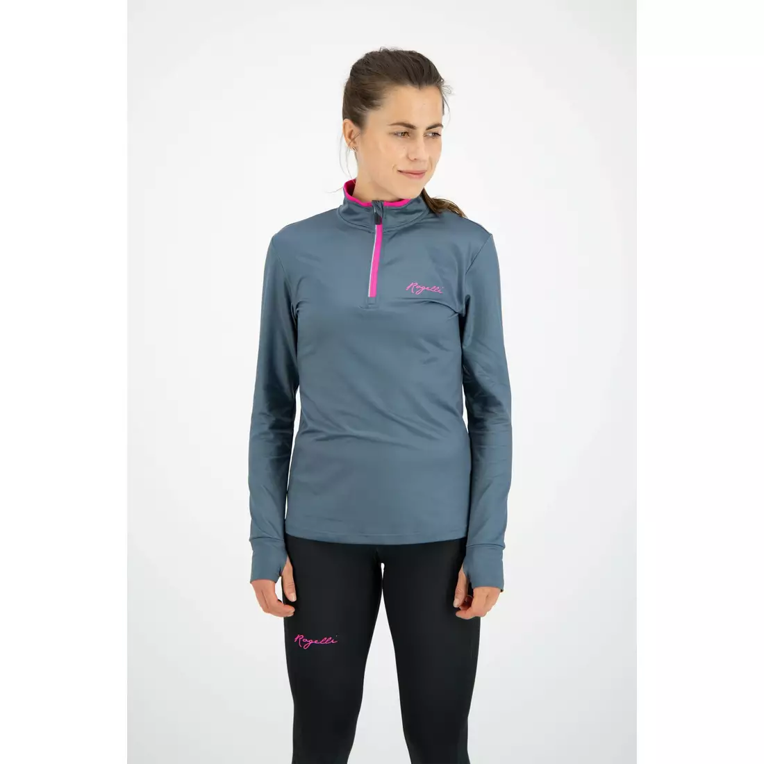 Rogelli MARBLE tricou de alergare izolat pentru femei, gri