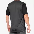 100% AIRMATIC tricou de ciclism pentru bărbați, black charcoal 