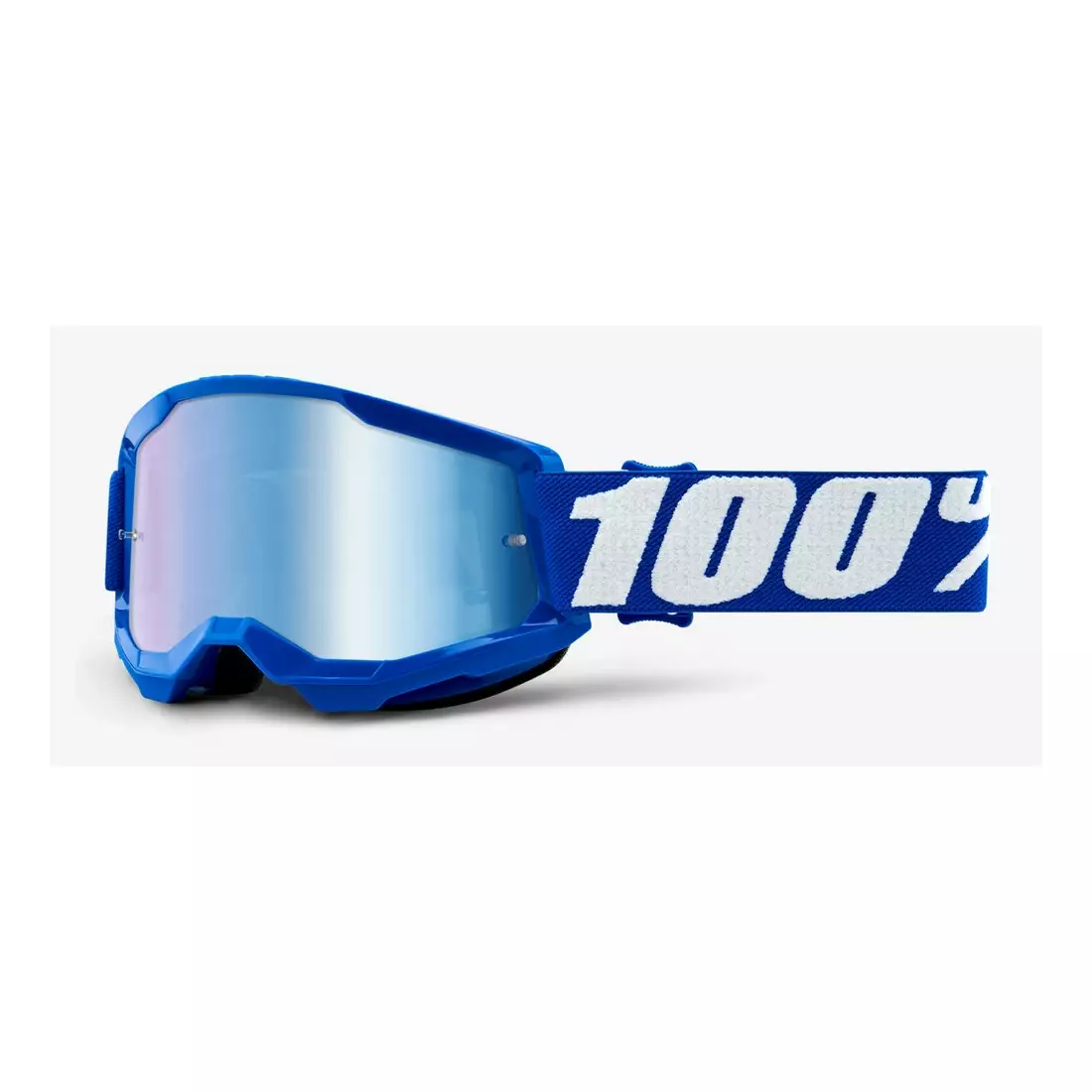 100% Ochelari de protecție pentru bicicletă Junior STRATA 2 JUNIOR (lentile anticearcăn albastru oglindit, LT 53%+/-5%) blue STO-50521-250-02