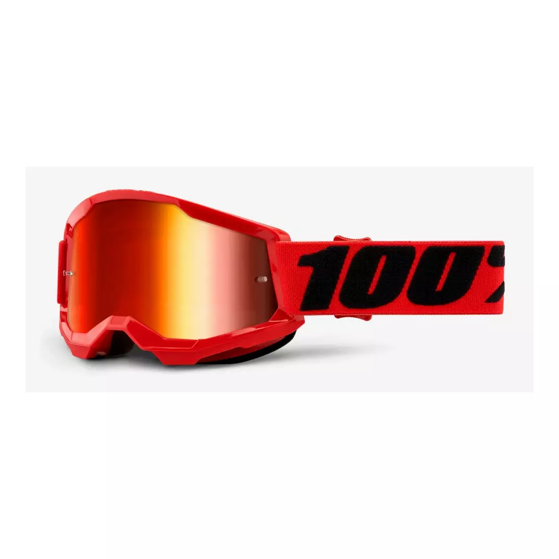 100% Ochelari de protecție pentru bicicletă Junior STRATA 2 JUNIOR (lentile roșii anti-ceață, LT 38%+/-5%) red STO-50521-251-03
