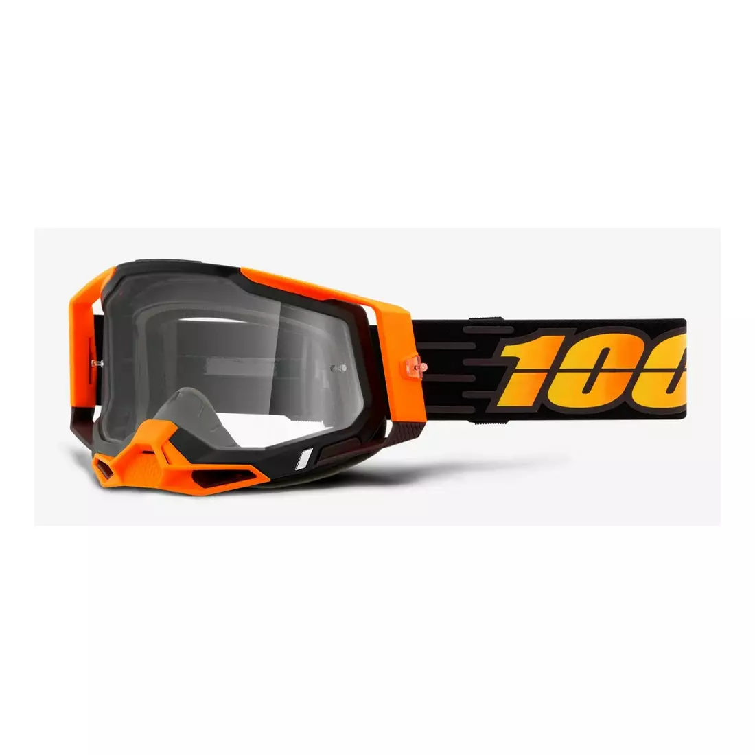 100% Ochelari de protecție pentru bicicletă RACECRAFT 2 (lentile transparente anti-ceață, LT 88%-92% + 10 capace) costume 2 STO-50121-101-15