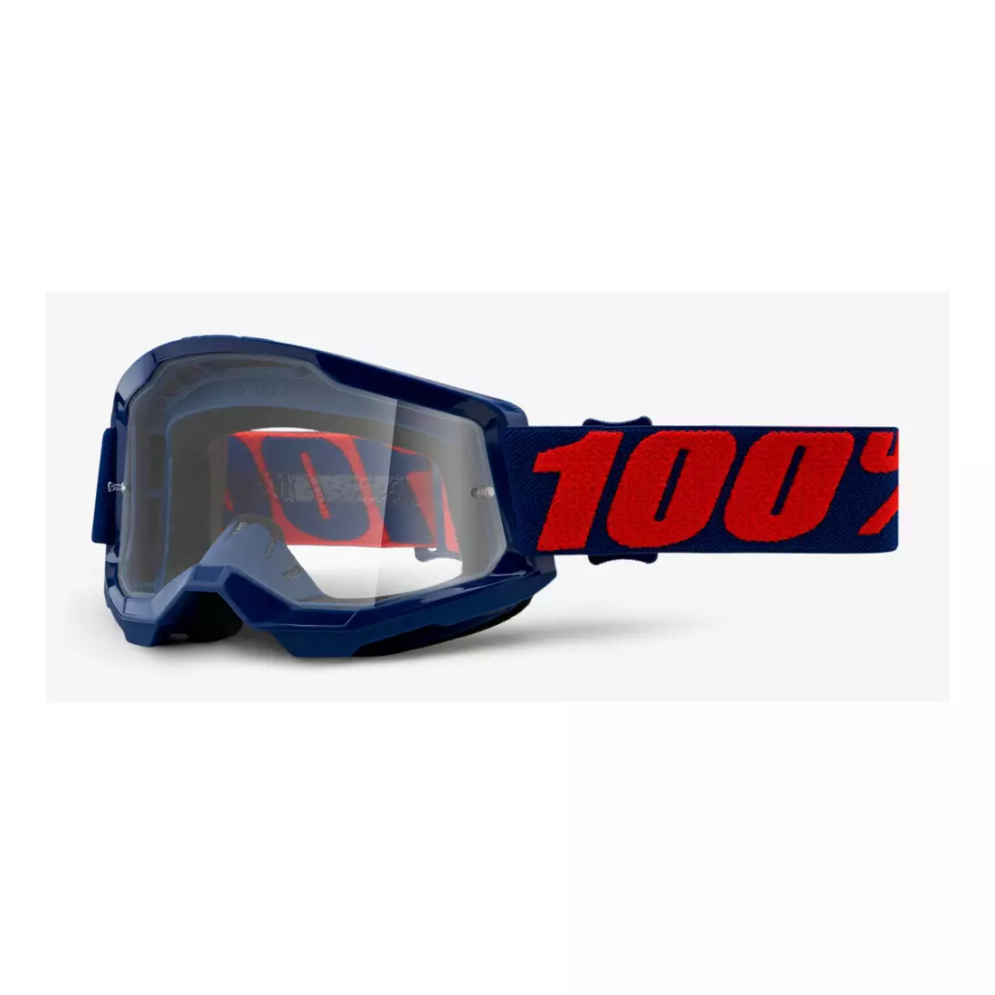 100% Ochelari de protecție pentru bicicletă STRATA 2 (lentile transparente anti-ceață, LT 88%-92%) masego STO-50421-101-09