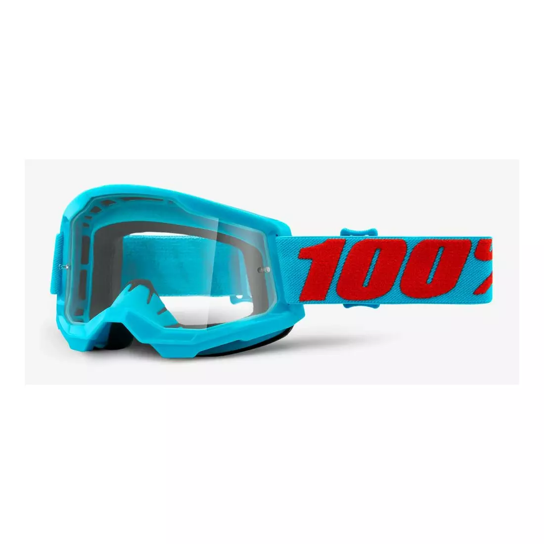 100% Ochelari de protecție pentru bicicletă STRATA 2 (lentile transparente anti-ceață, LT 88%-92%) summit STO-50421-101-08