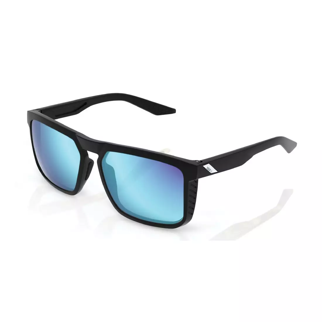 100% Ochelari sport RENSHAW (ochelari cu oglindă multistrat albastru, LT 15%) matte black STO-61038-019-75