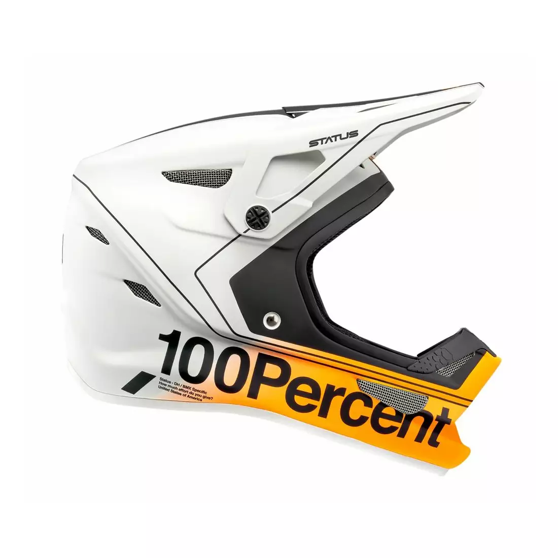 100% cască de bicicletă full face STATUS DH/BMX carby silver STO-80010-465-14