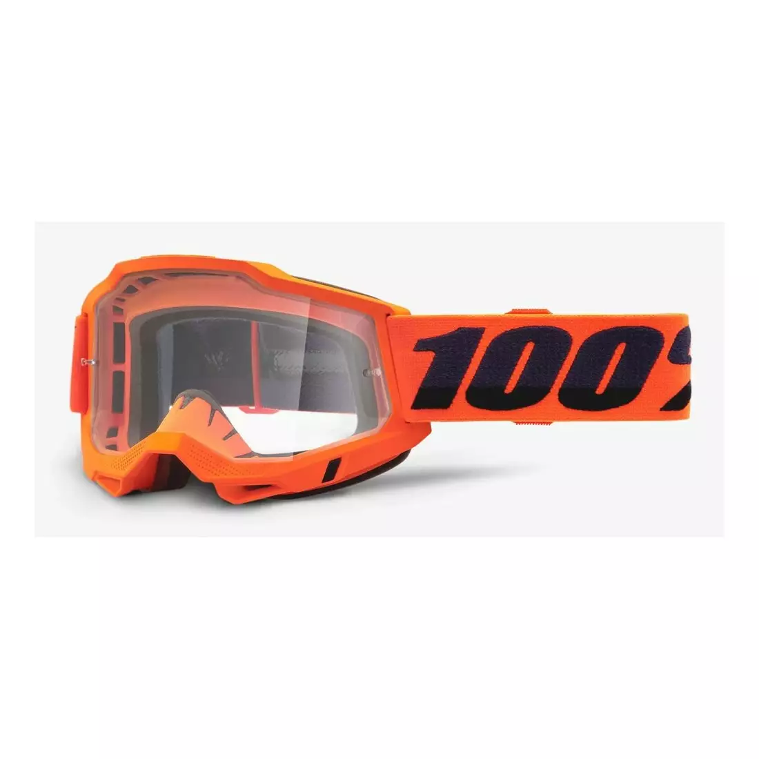 100% ochelari de protecție pentru bicicletă ACCURI 2 (lentile transparente anti-ceață, LT 88%-92%) orange STO-50221-101-05