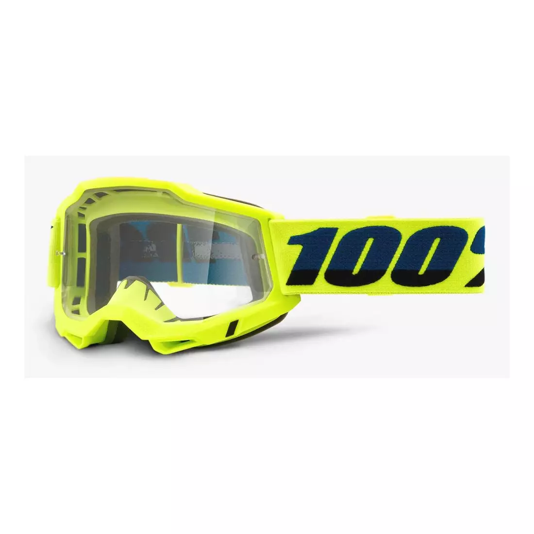 100% ochelari de protecție pentru bicicletă ACCURI 2 (lentile transparente anti-ceață, LT 88%-92%) yellow STO-50221-101-04