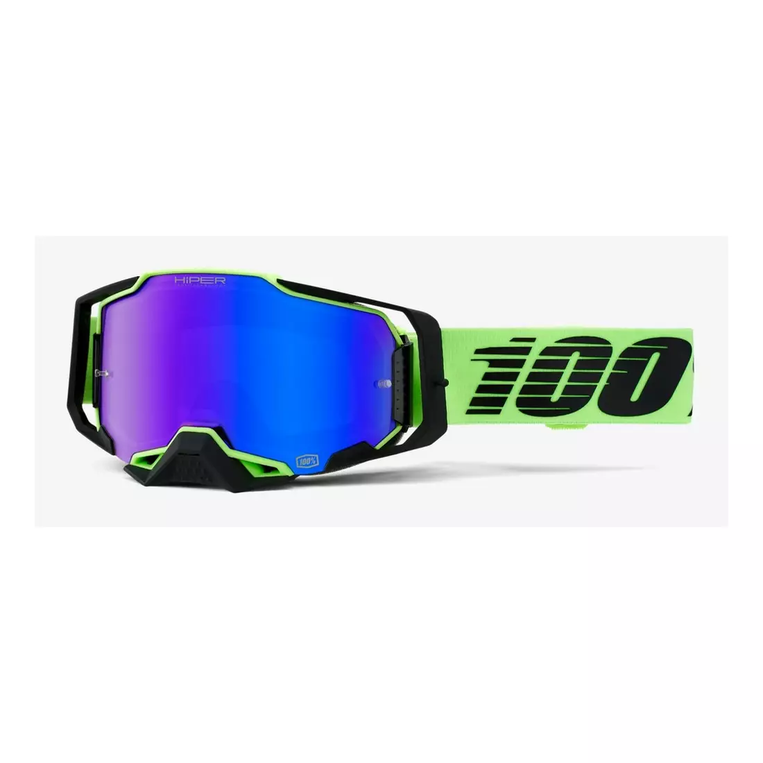 100% ochelari de protecție pentru bicicletă ARMEGA (sticla albastra oglinda HiPER Anti-Fog, LT 53%+/-5%) uruma STO-50721-407-01