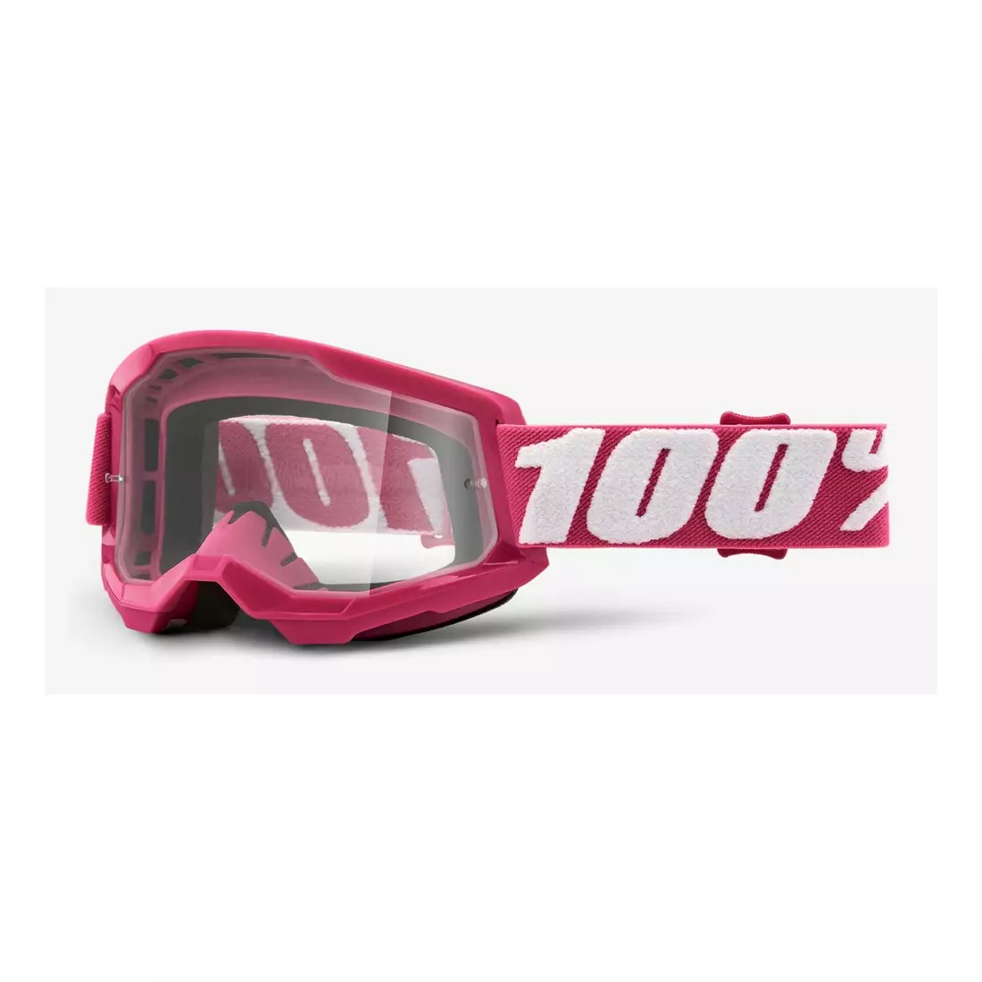 100% ochelari de protecție pentru biciclete STRATA 2 (lentilă transparentă anti-ceață, LT 88%-92%) fletcher STO-50421-101-06