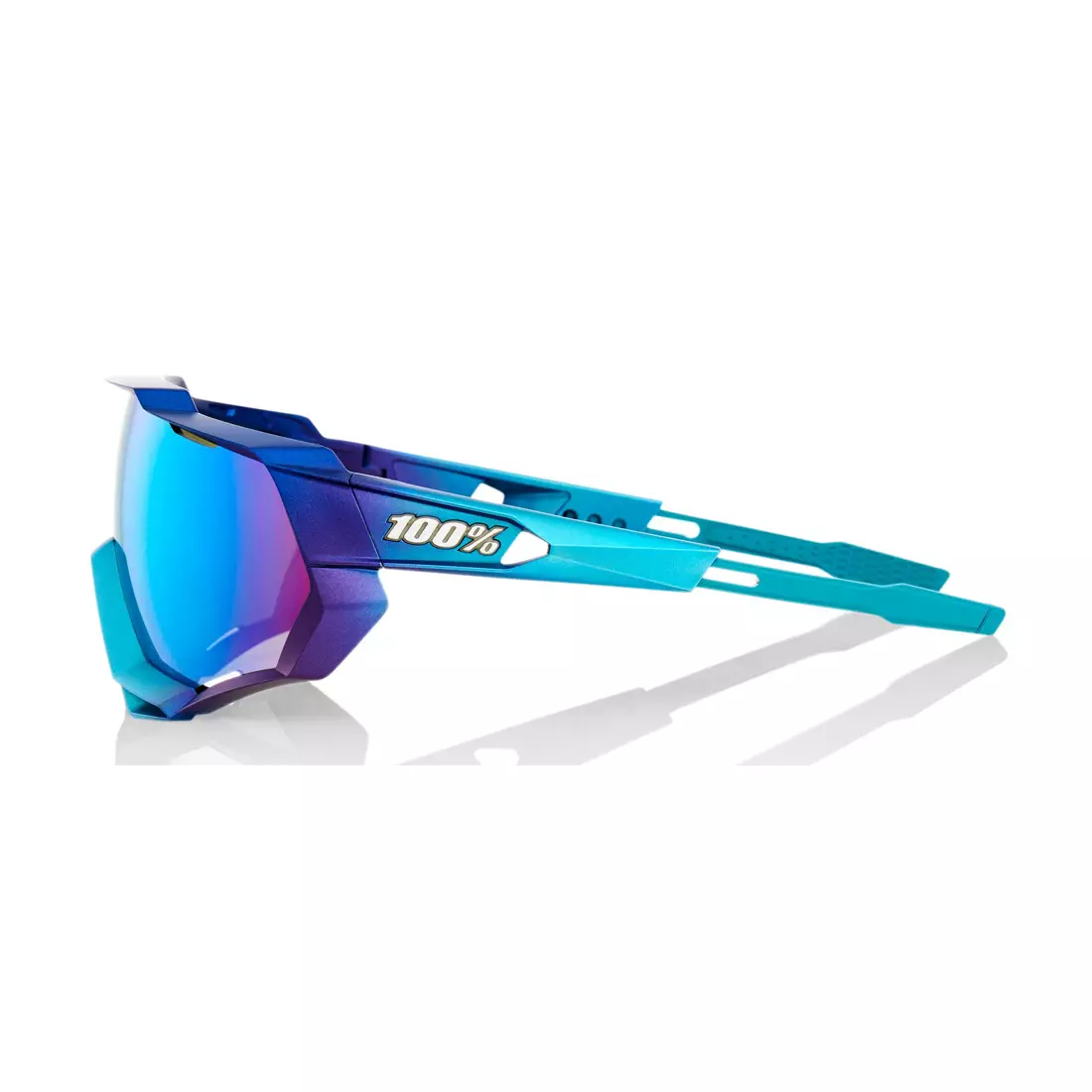 100% ochelari sportivi SPEEDCRAFT (blue multilayer mirror, LT 12% + clear glass, LT 93%) matte metallic into the fade STO-61023-390-69