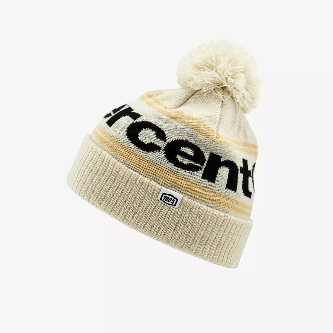 100% pălărie de iarnă cu pompon RISE Cuff Beanie chalk STO-20122-396-01