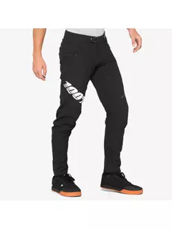 100% pantaloni de ciclism pentru bărbați R-CORE X black white 