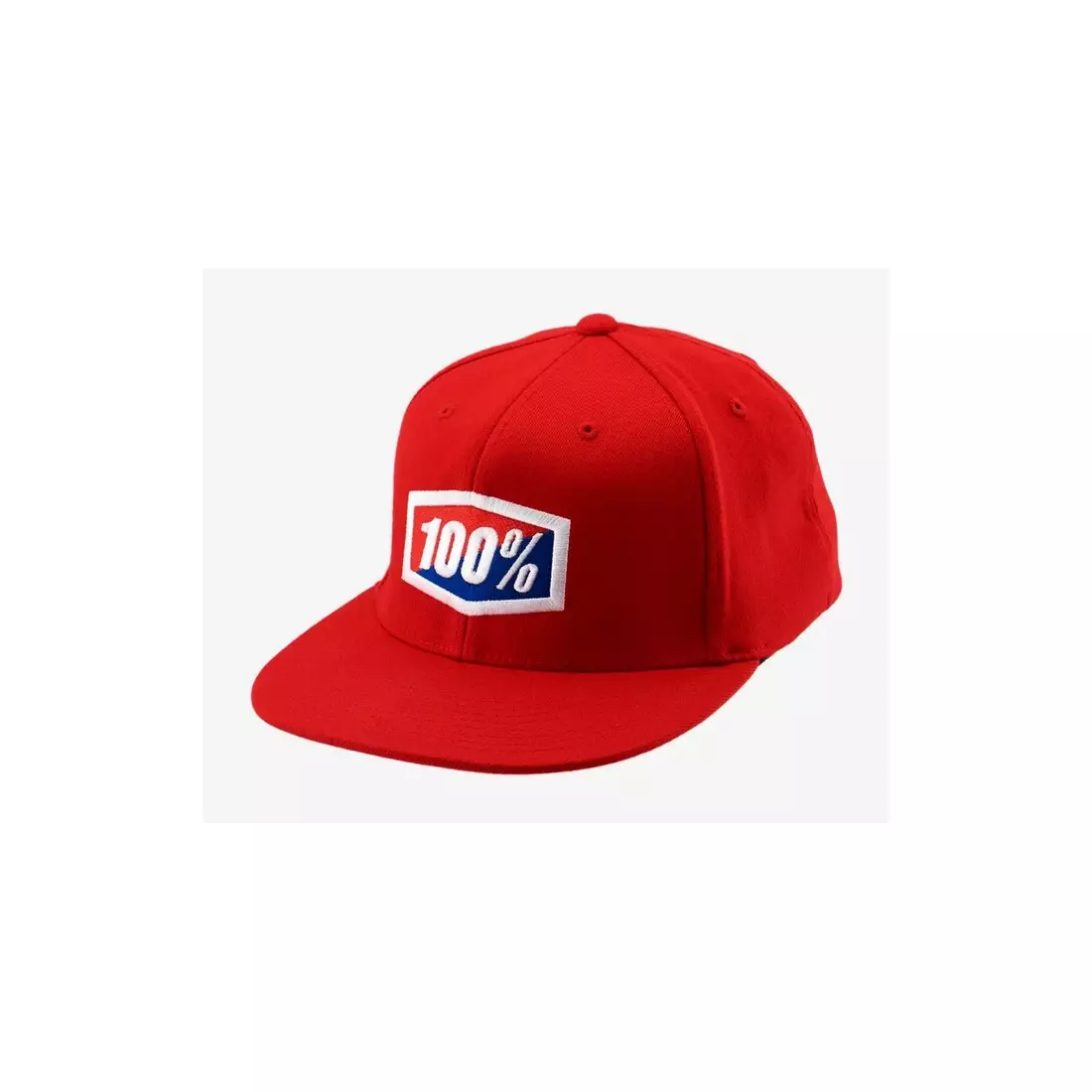 100% șapcă sport cu vizor OFFICIAL J-Fit flexfit hat red STO-20040-003-18