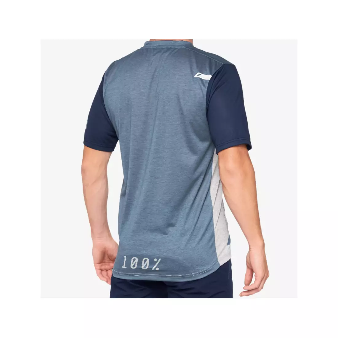 100% tricou sport pentru bărbați AIRMATIC steel blue grey 