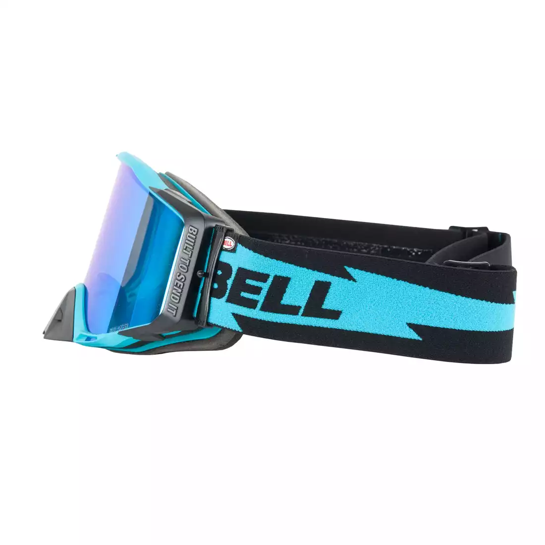 BELL ochelari de bicicleta BREAKER Bolt Matte Black/Blue (REFLEX REVO BLUE MIRROR - SMOKE TINT) BEL-7122856