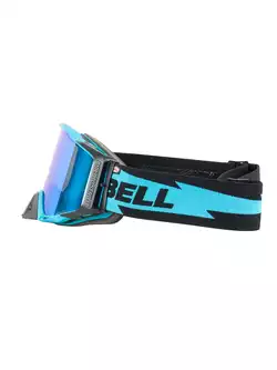 BELL ochelari de bicicleta BREAKER Bolt Matte Black/Blue (REFLEX REVO BLUE MIRROR - SMOKE TINT) BEL-7122856