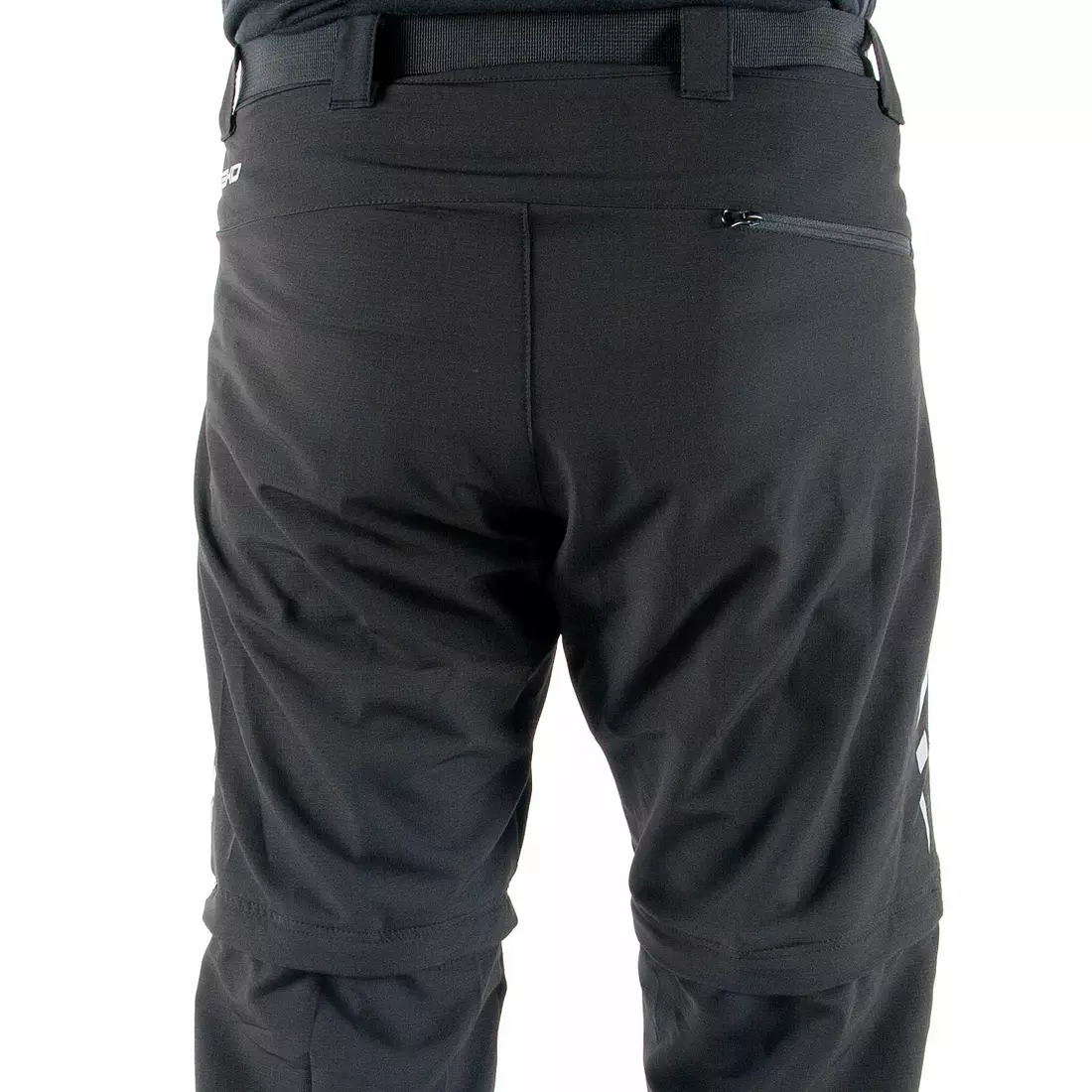 DEKO STR-M-001 pantaloni de ciclism bărbați cu picioare detașabile, negru